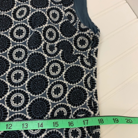 Loft knit quilted cap sleeve dress blue 14 - Picture 7 of 8